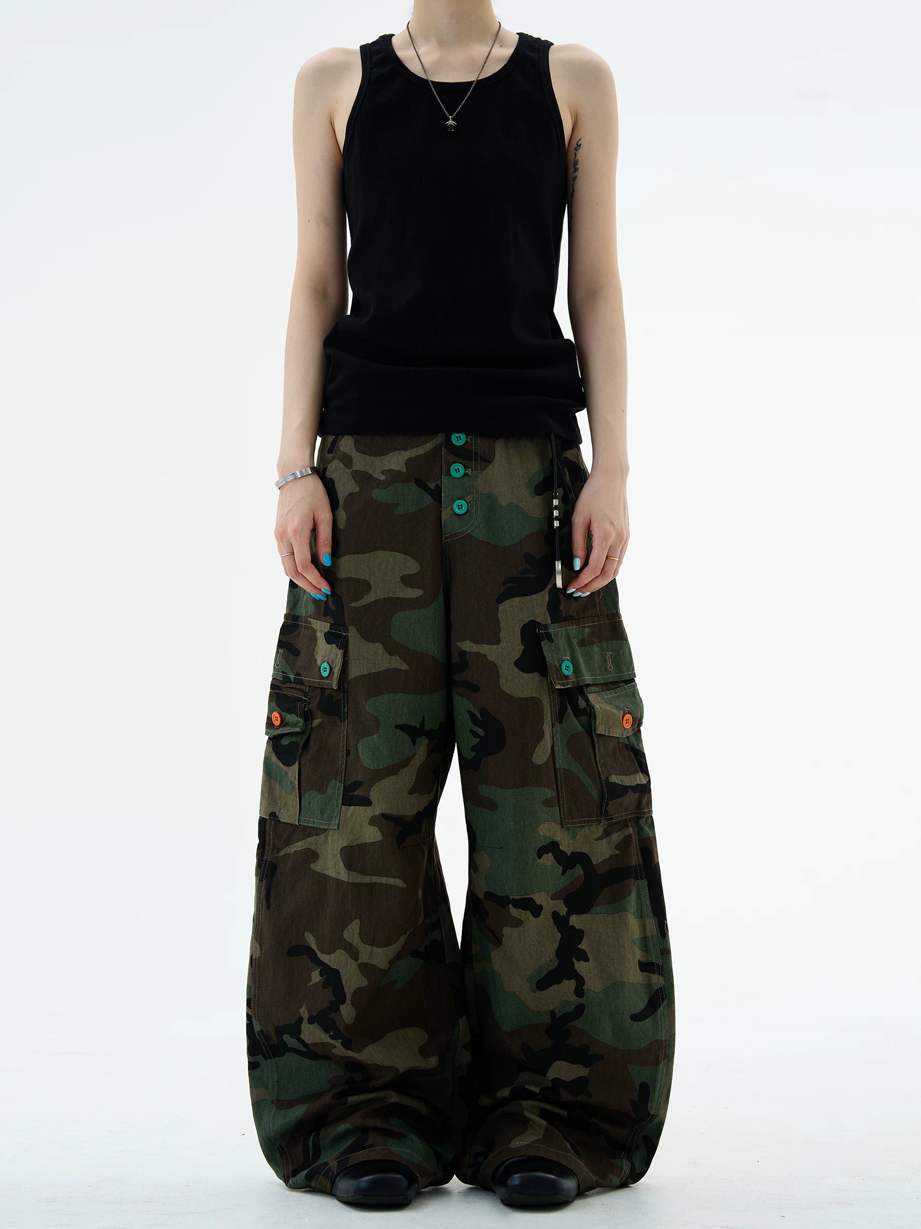 MADWITCH Camouflage Scimitar Tooling Slacks