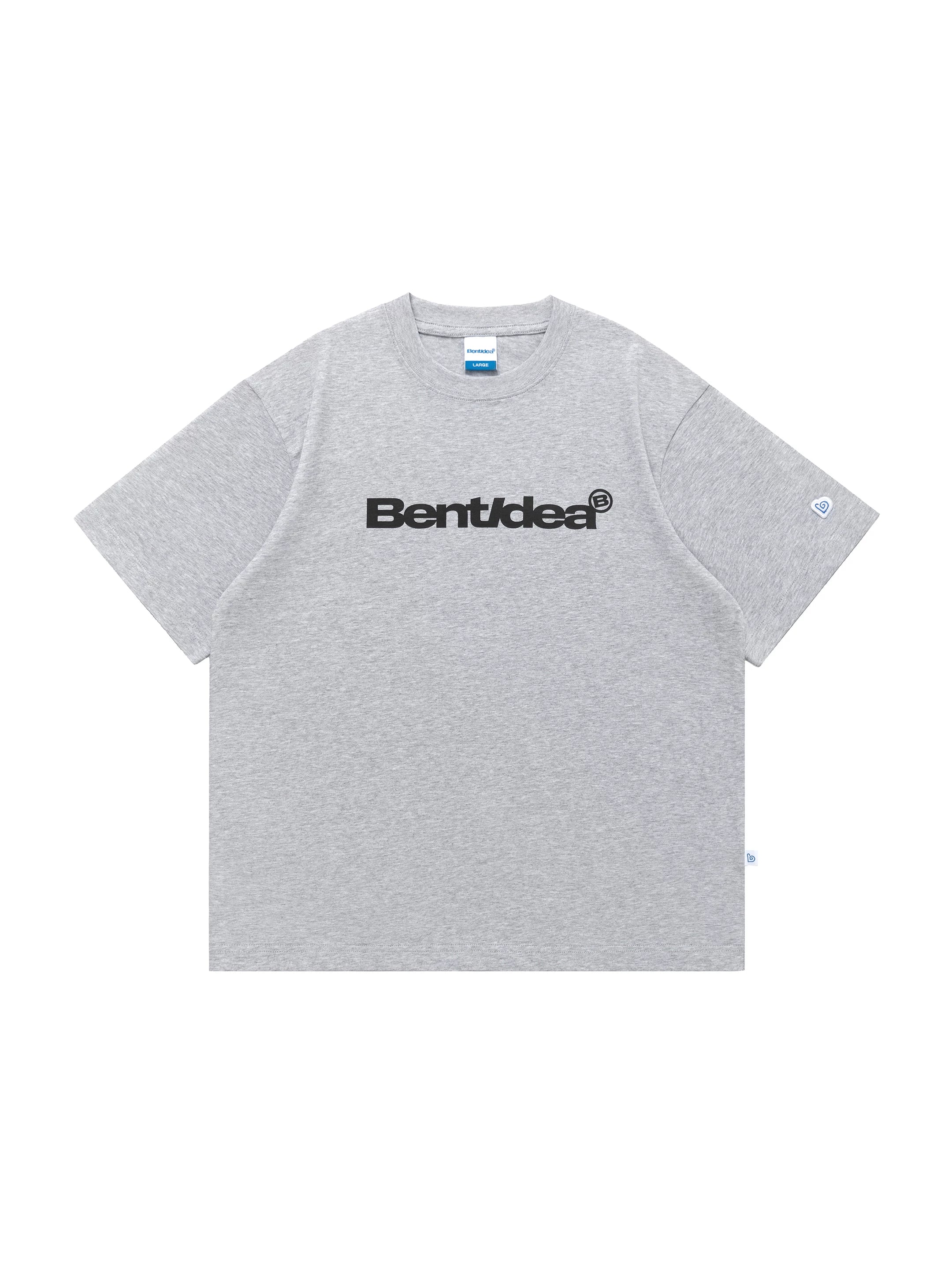 BENT IDEA Letter Print Casual Loose Tee