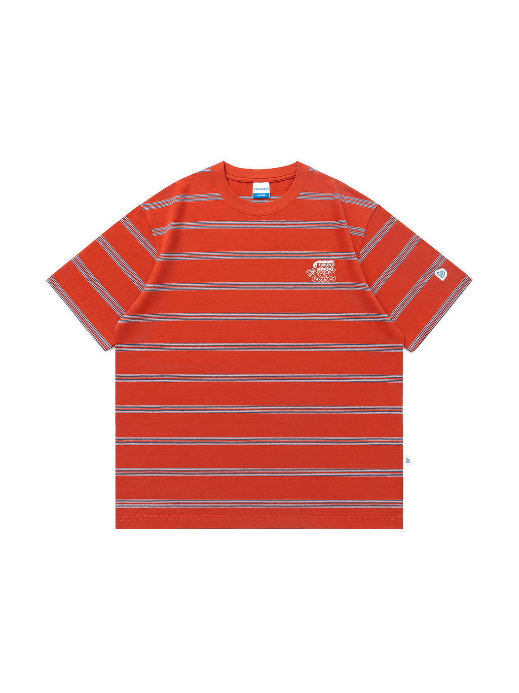 BENT IDEA Vintage Embroidered Striped Tee