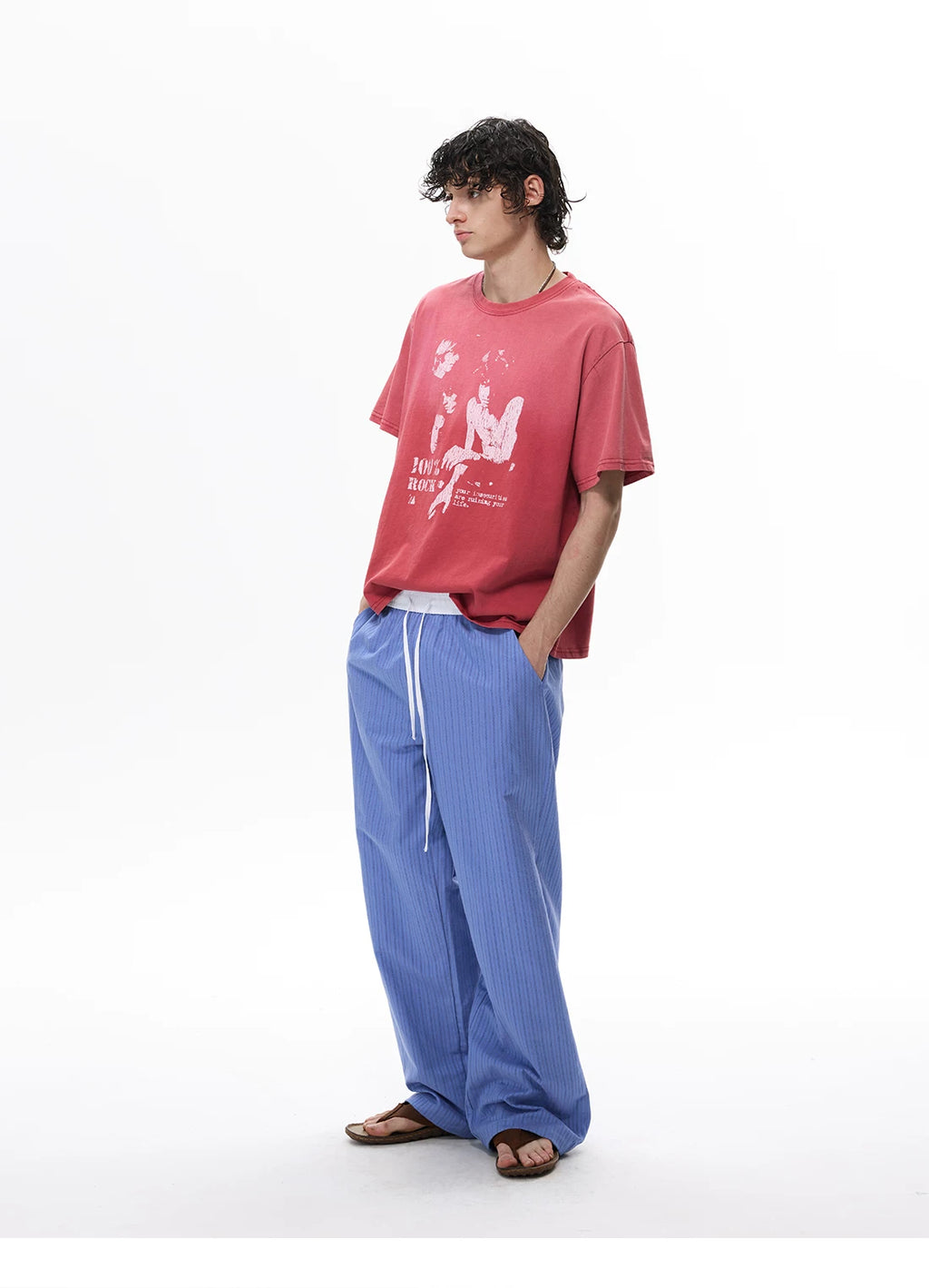 WLNEXT Vintage Premium Sense Loose Tee