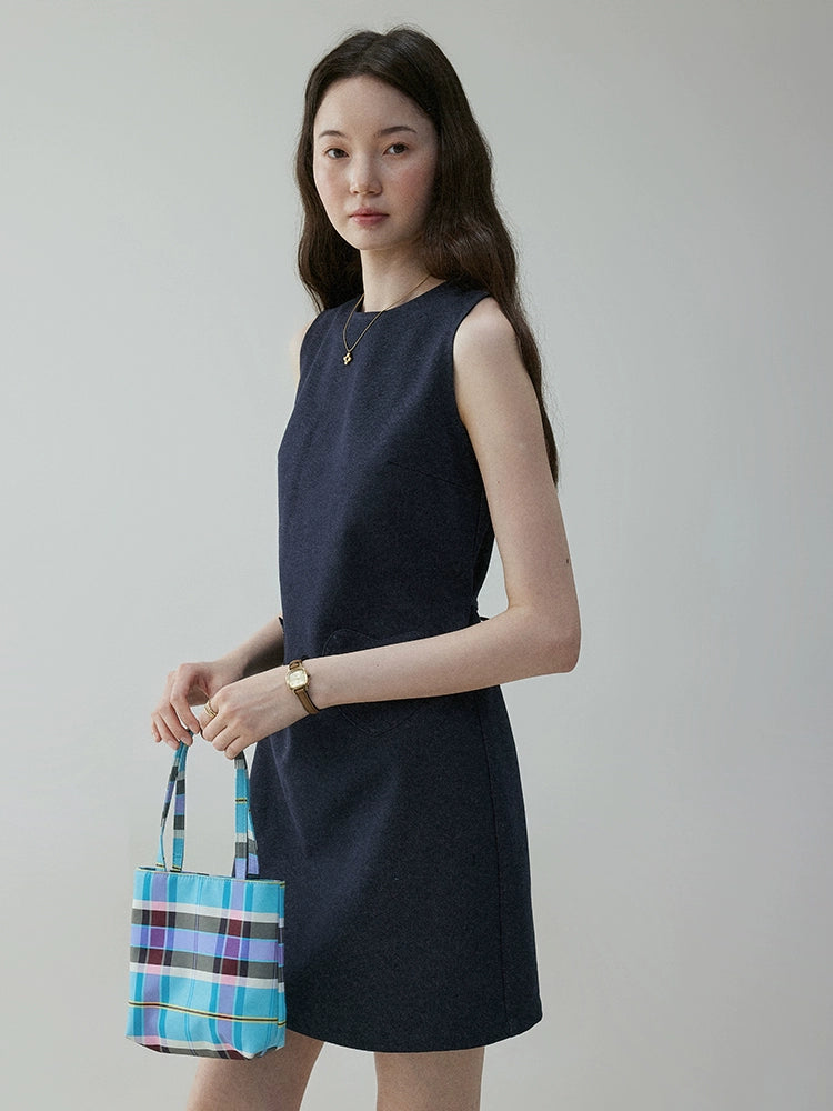 VOOE Temperament Waist Strap Short Dress