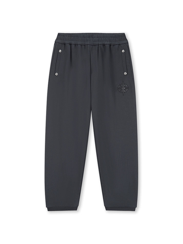 DICETINY Loose Rivet Contrasting Casual Pants