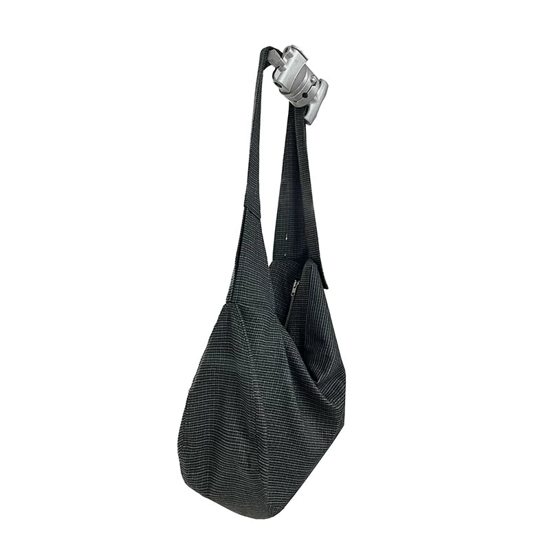 JCAESAR Plaid Large Shoulder Strap Oblique Span Bag