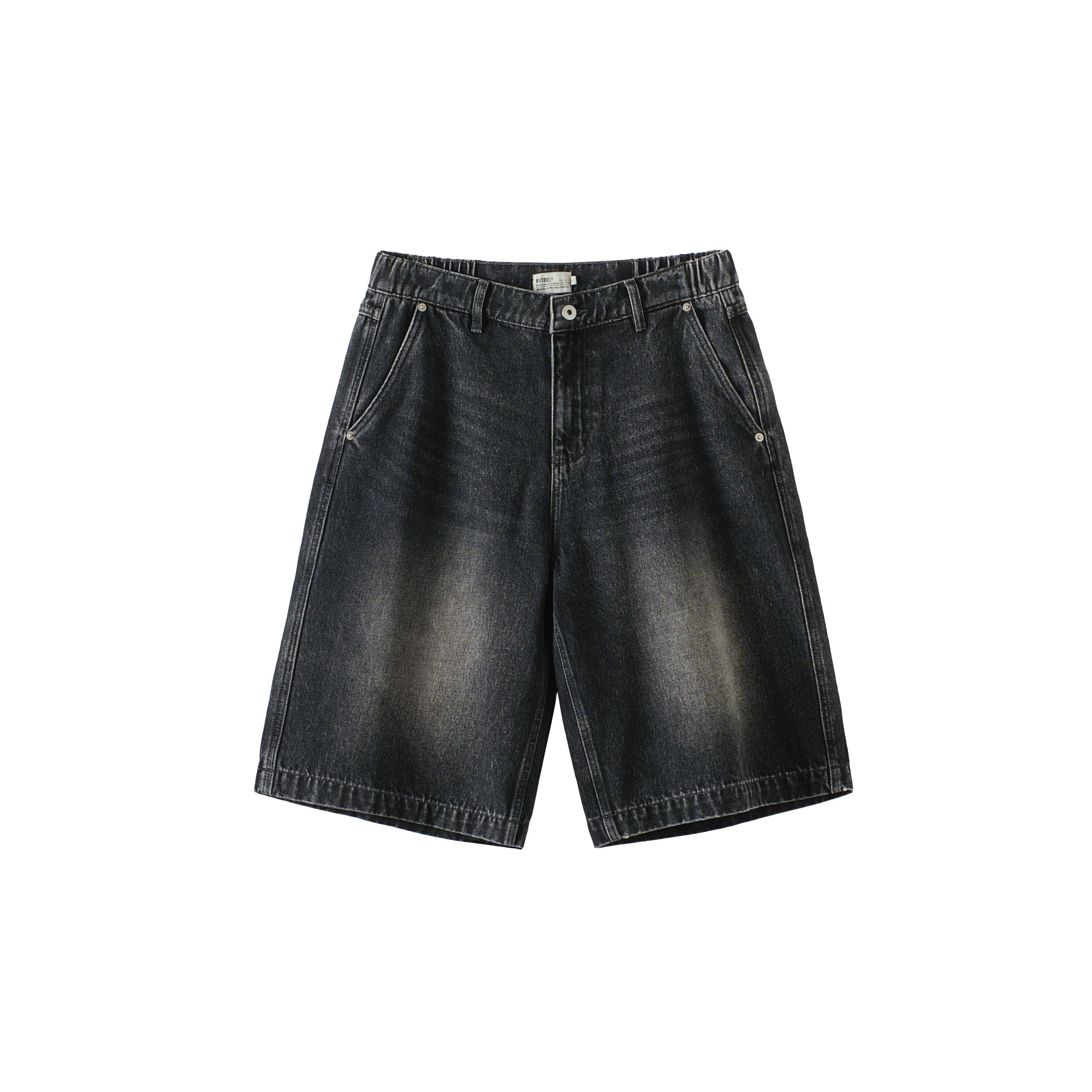BUTTBILL Washed and Old Casual Commuter Denim Five-point Shorts