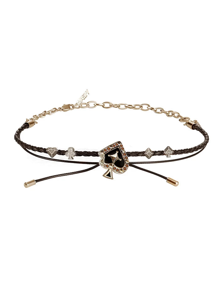 MASW Sweet Cool Maillard Wind Collarbone Neck Chain