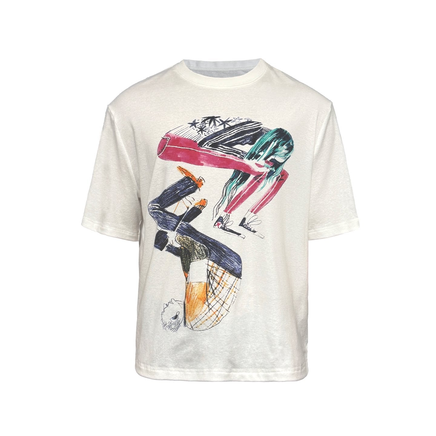 JCAESAR Comfortable Digital Direct Injection Casual Tee