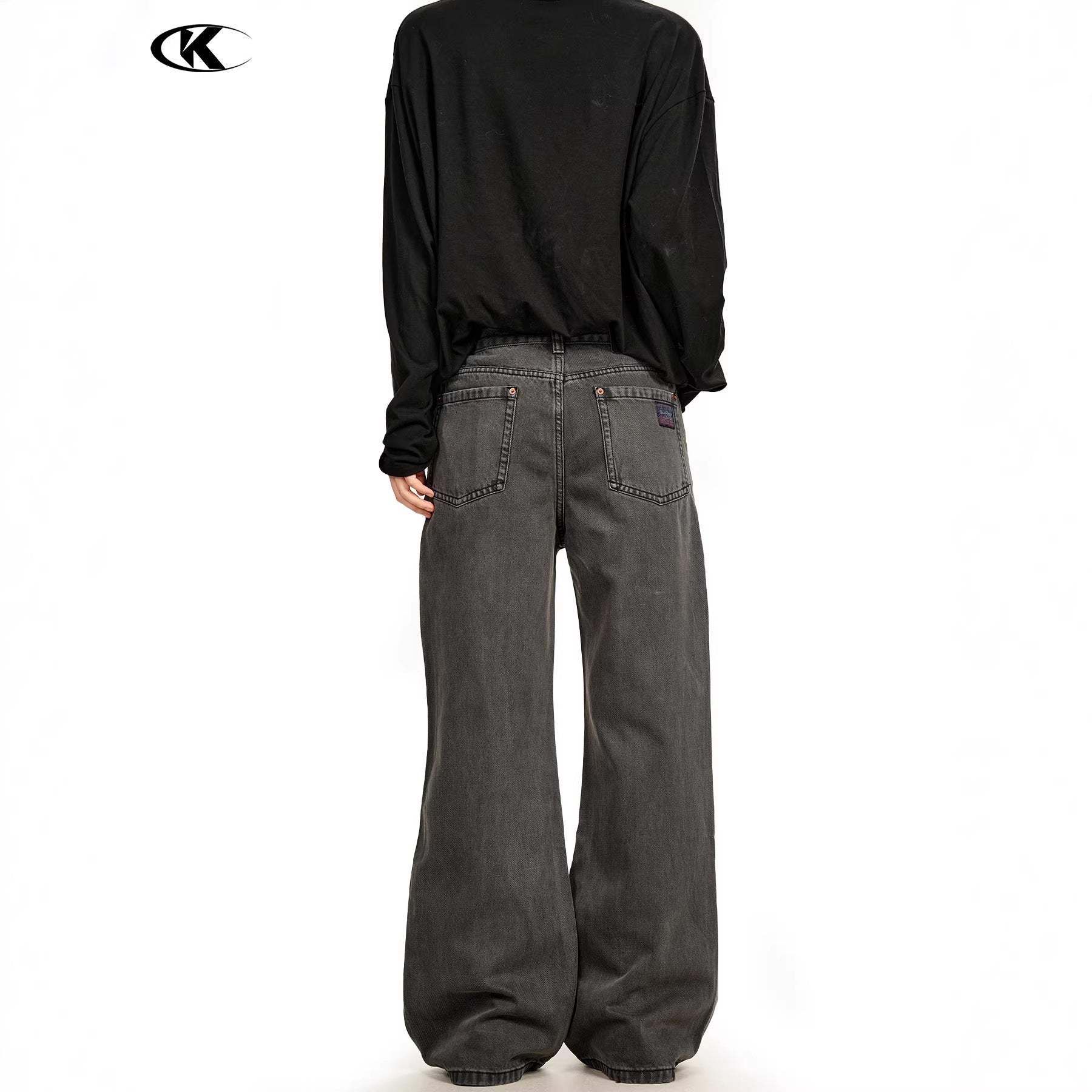 11KN Retro Slim-fitting Waist and Thin Pants