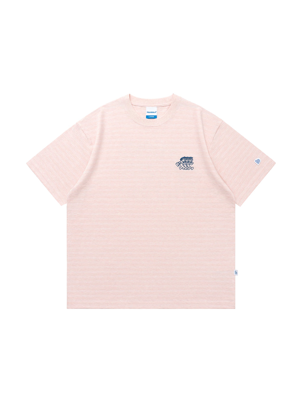 BENT IDEA Striped Casual Versatile Tee