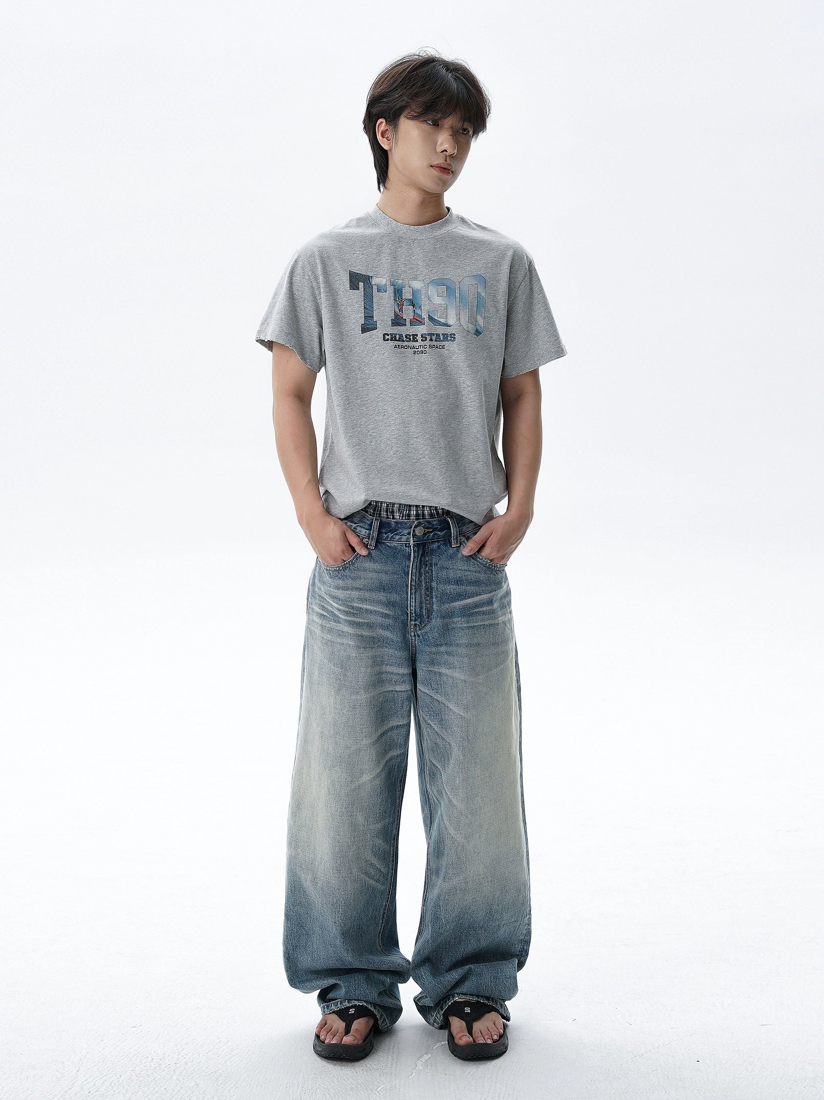 TH90 Cutscene Surf Flower Yarn Cotton Tee