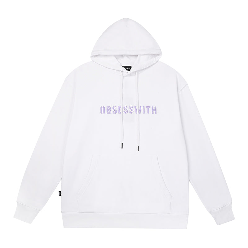 OBSESSWITH Letter Embroidered Hoodie