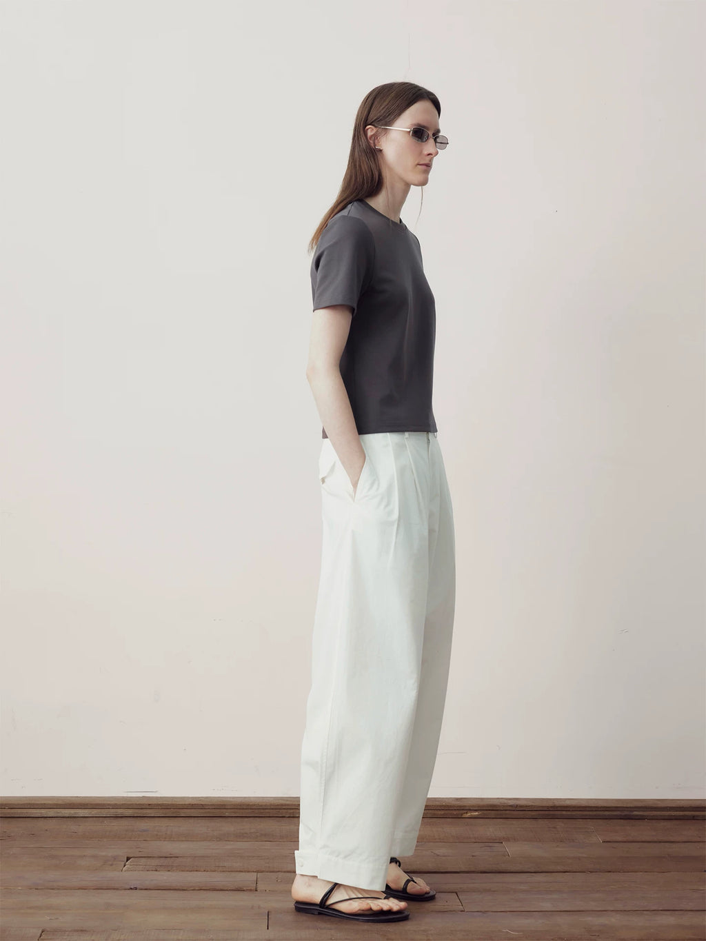 COLN Wide-leg Versatile Casual Pants