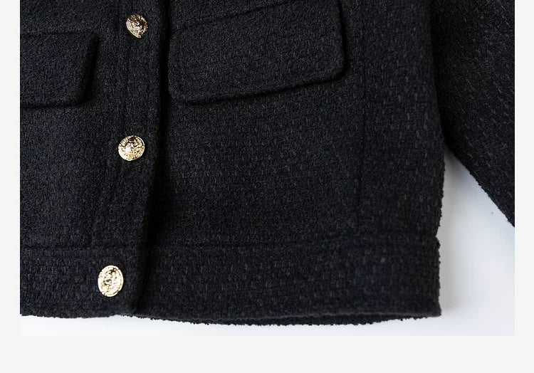 LOVEHEYNEW Stand-up Collar High-end Temperament Versatile Jacket