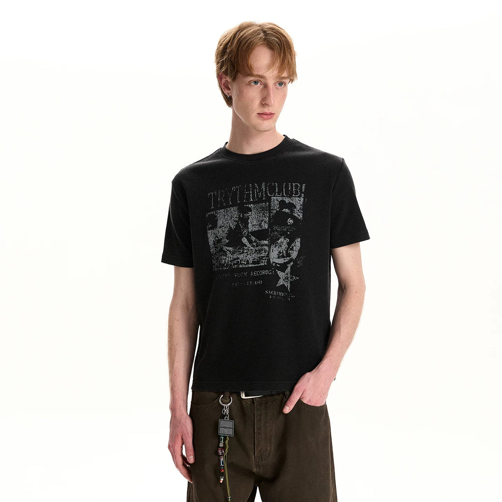 A PUEE Street Retro Vintage T-Shirt – Boxy Fit Drop Shoulder Top
