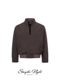 Stay the Night Corduroy Stand Collar Jacket