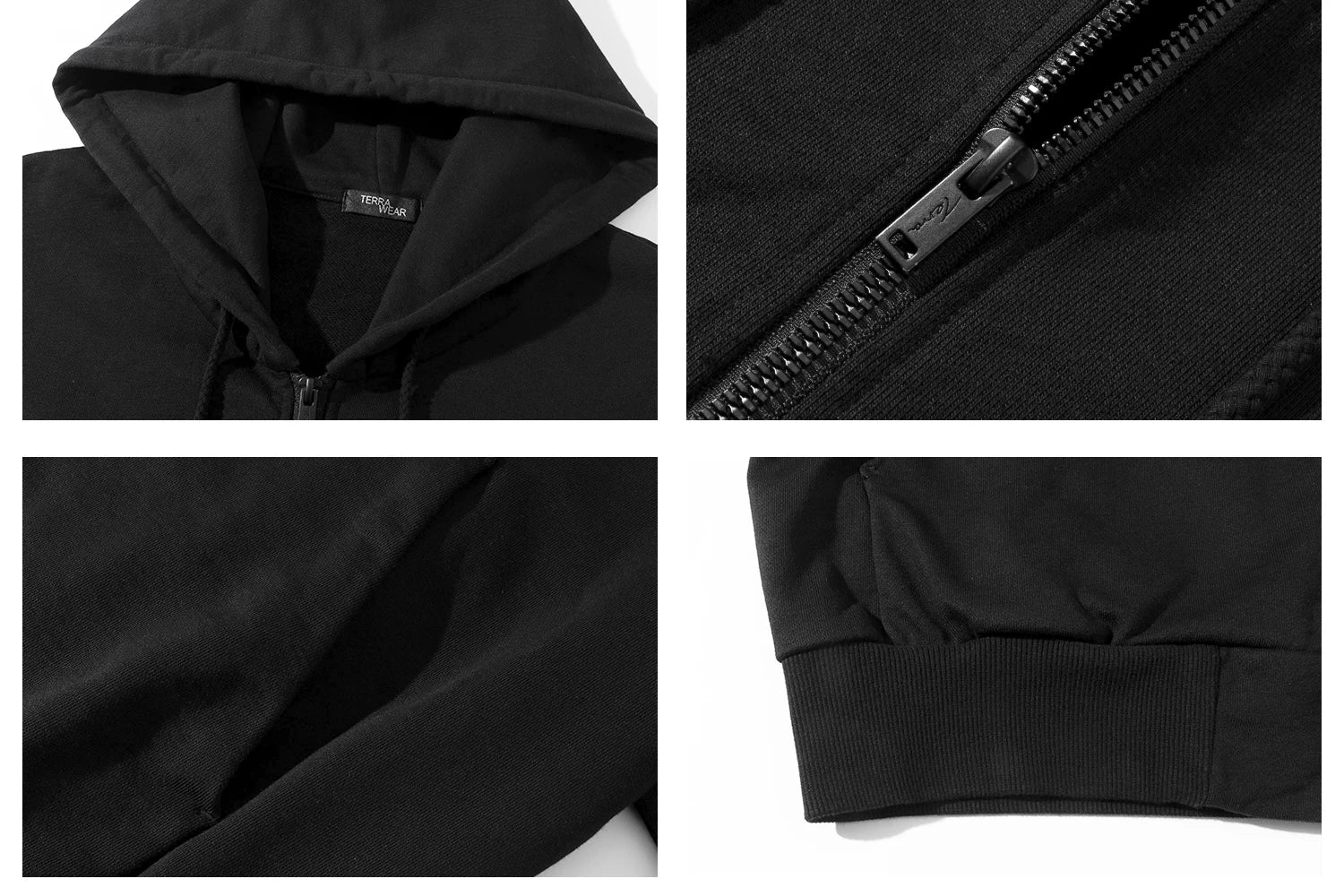 Terrawear Short Zip Hooded Sweater Jacket