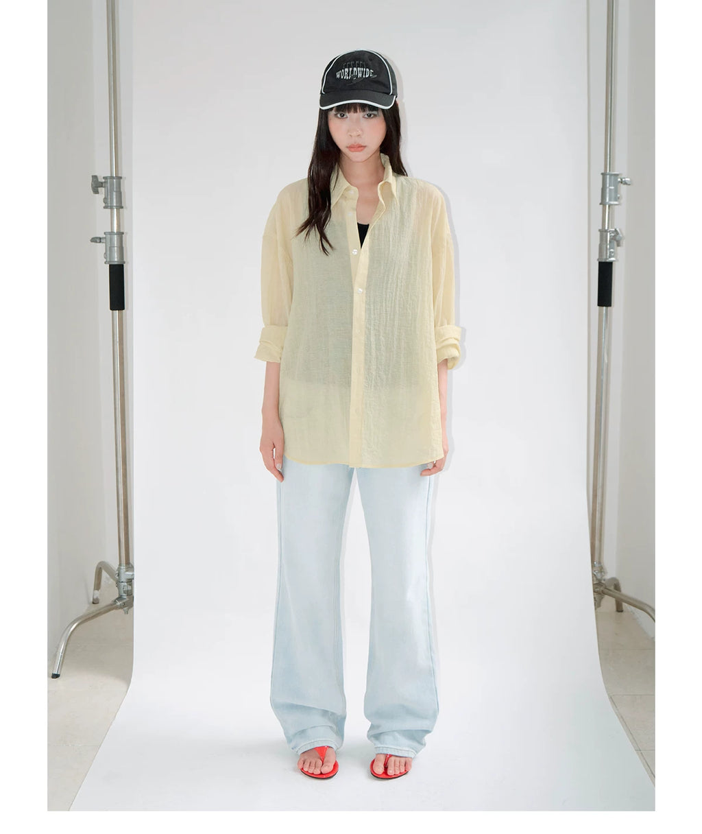 FUNKYFUN Light and Loose Sunscreen Blouse Jacket