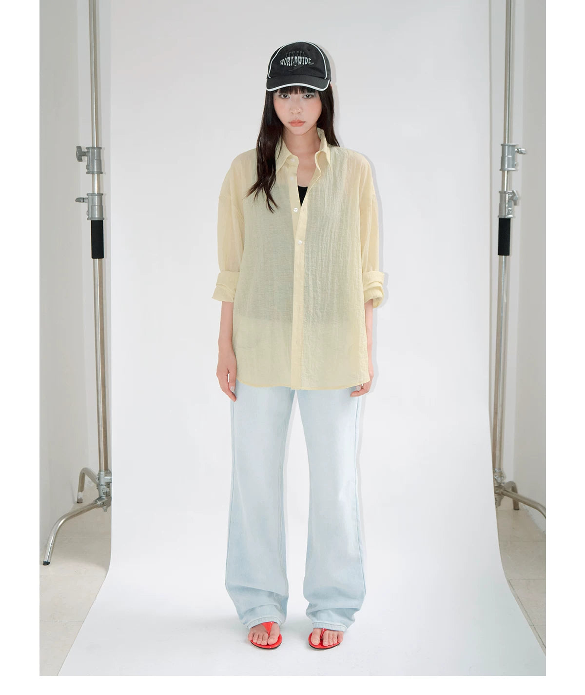 FUNKYFUN Light and Loose Sunscreen Blouse Jacket