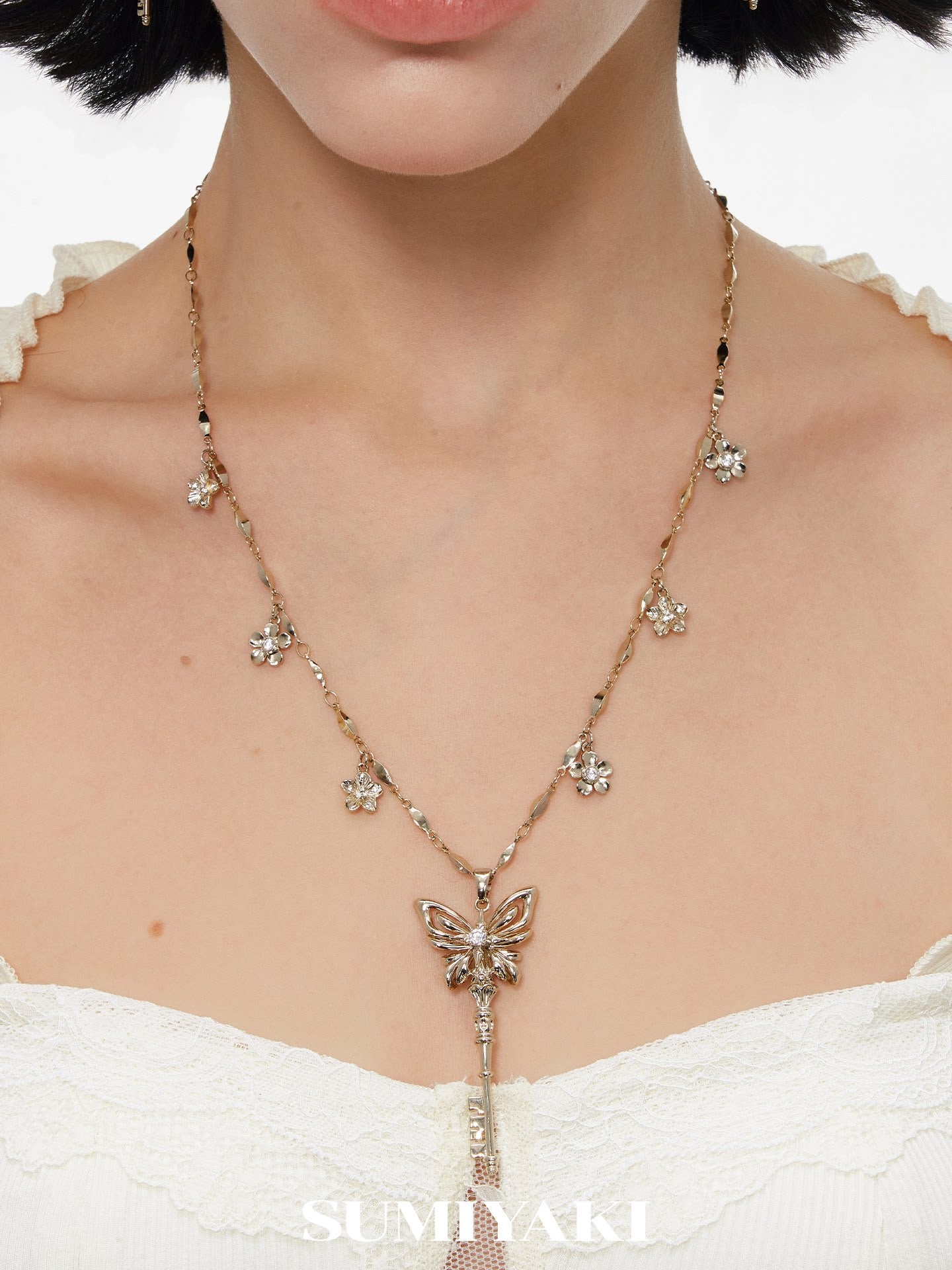 SUMIYAKI Butterfly Key Necklace