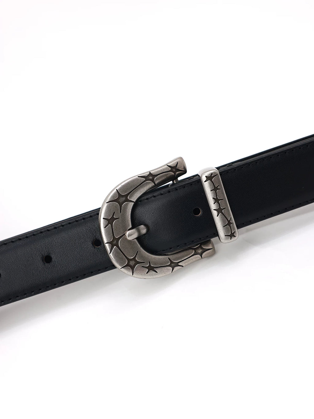 PHYS Tough and Wear-resistant First Layer Cowhide Star Horseshoe Belt
