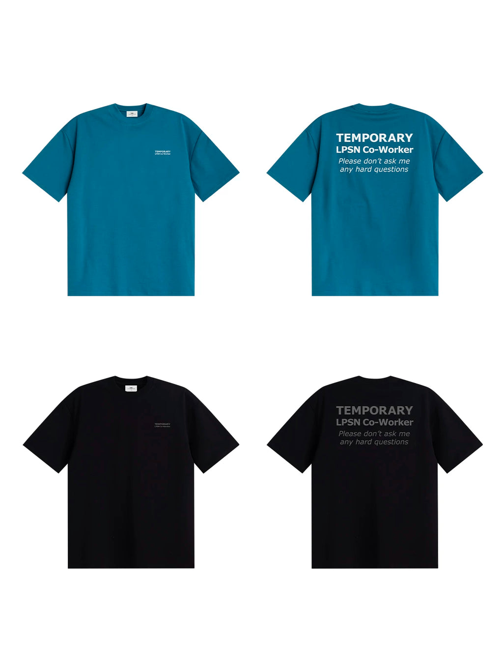 Loopsoon Fun Text Print Versatile Fashion Tee