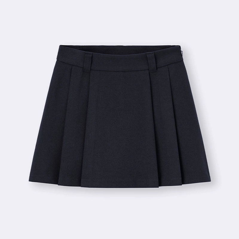 GU Pleated Short Fashion Simple Culottes