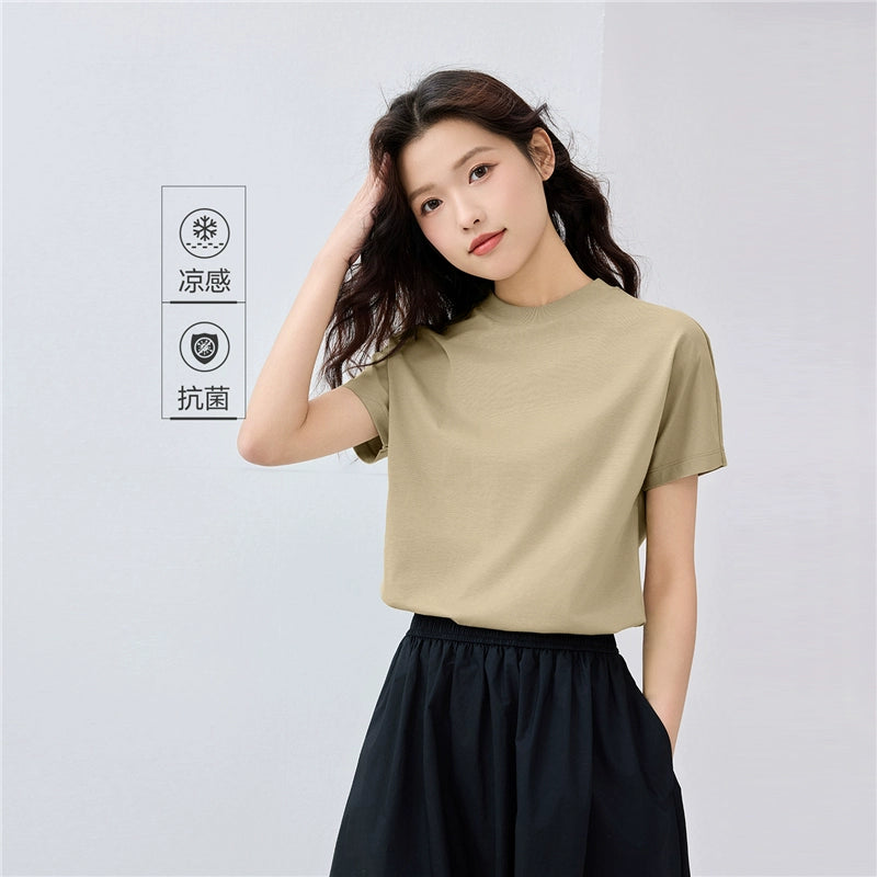 Giordano Cool Small Turtleneck Shoulder Tee
