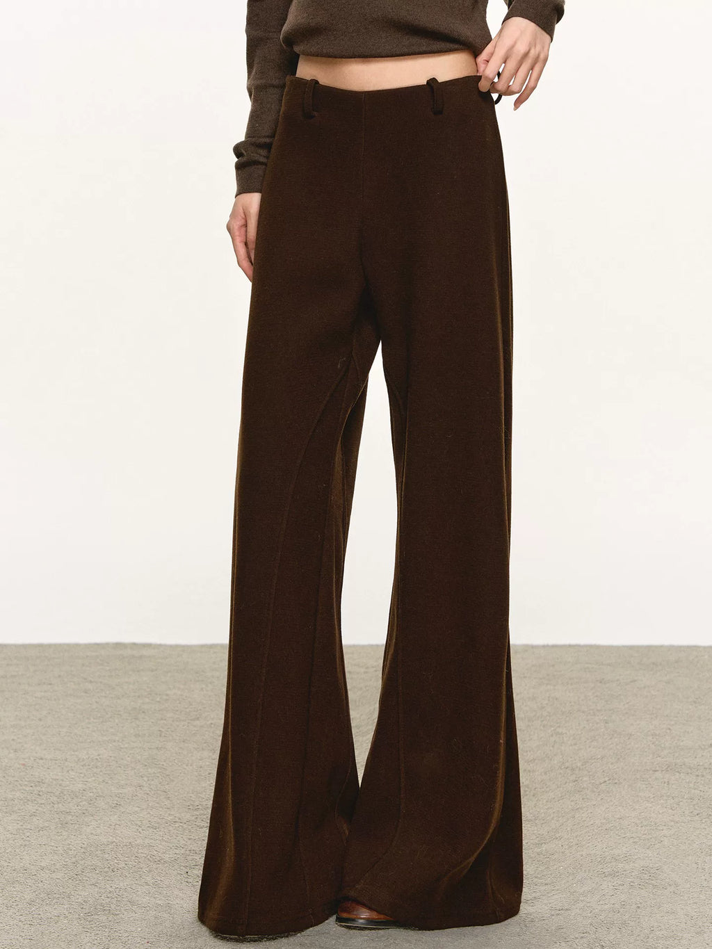 Anna Aneae Straight Casual Loose Mopping Wide-leg Pants