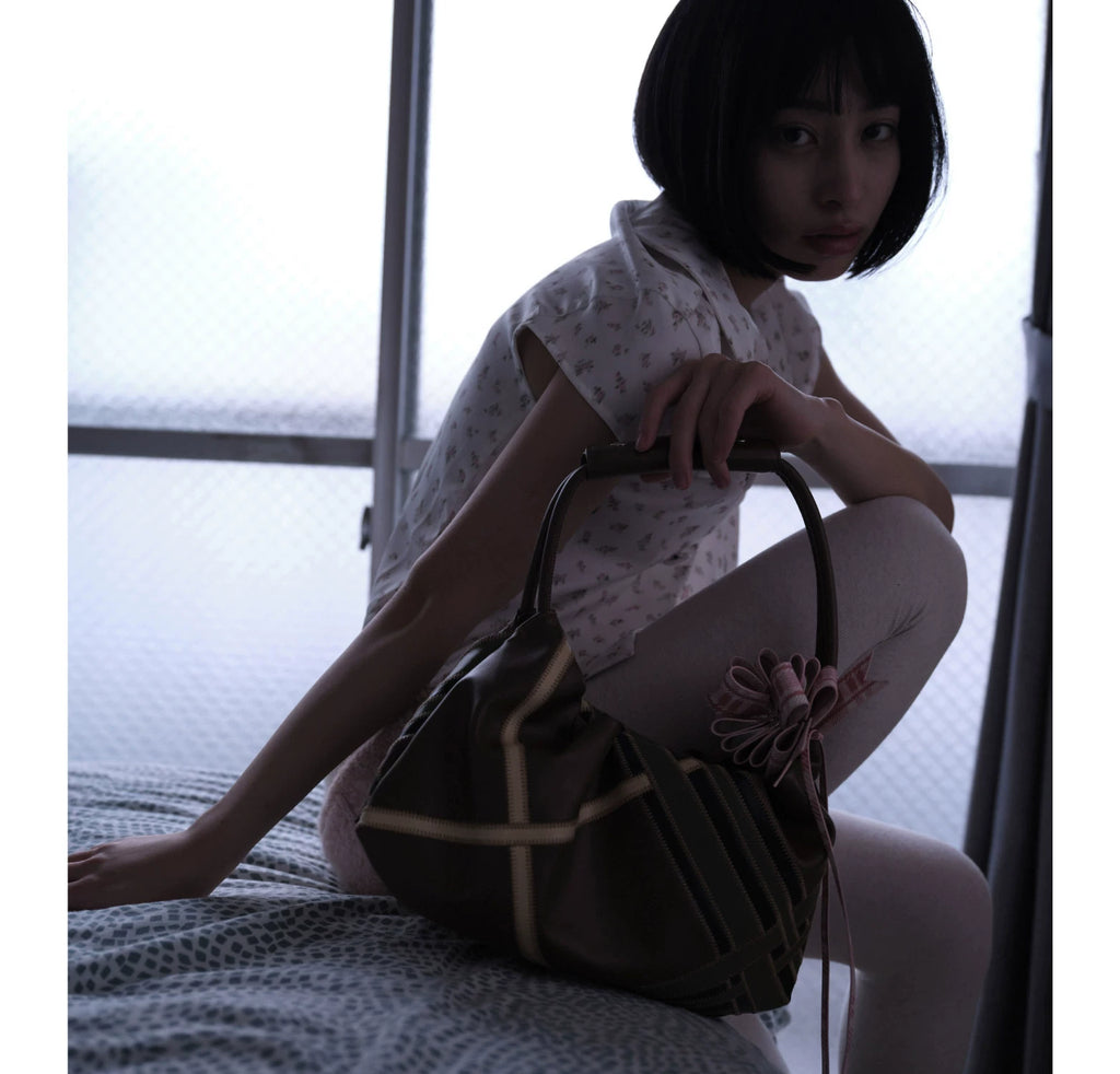ECODAY Soft Pattern Flat Moon Premium Sense Underarm Shoulder Bag
