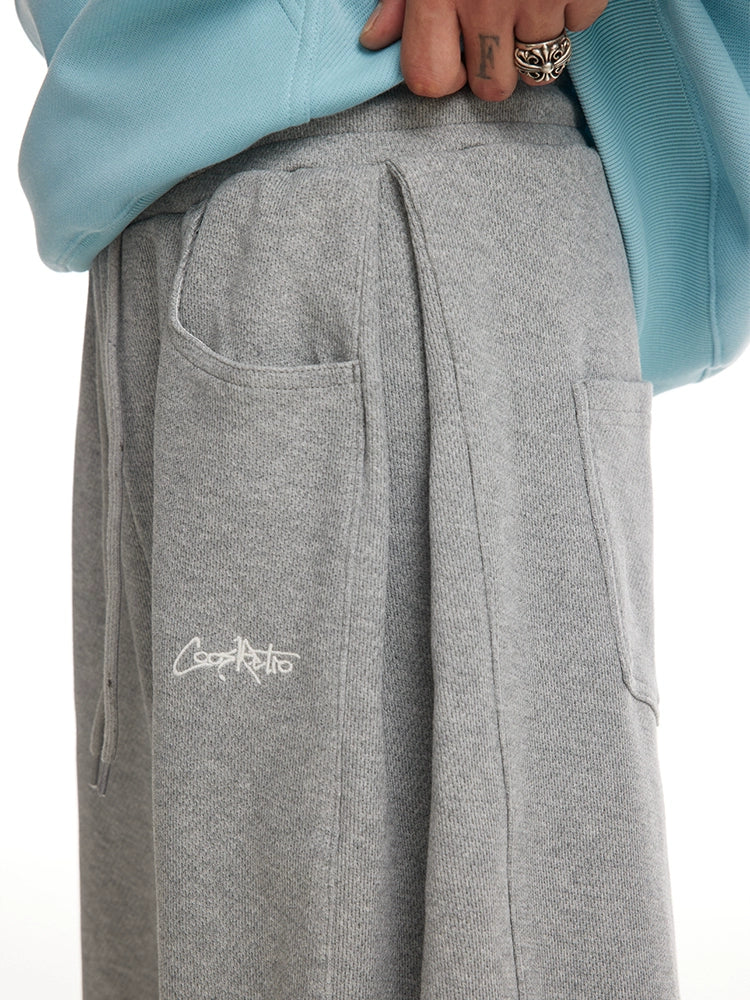 CoosRetro Loose Casual Fleece Track Pants