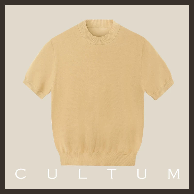 CULTA Light and Breathable Casual Knitted Tee