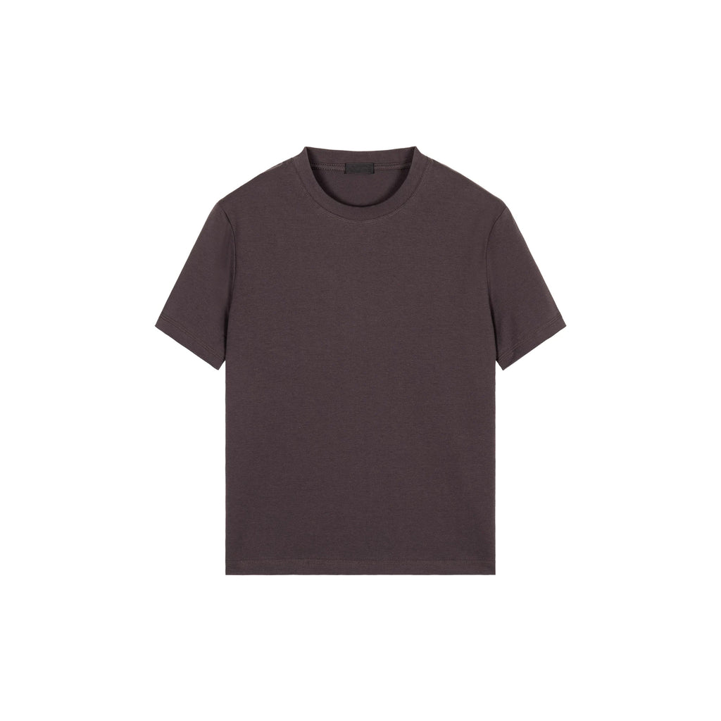PLUS NO LOGO Simple and Versatile Front Shoulder Casual Tee