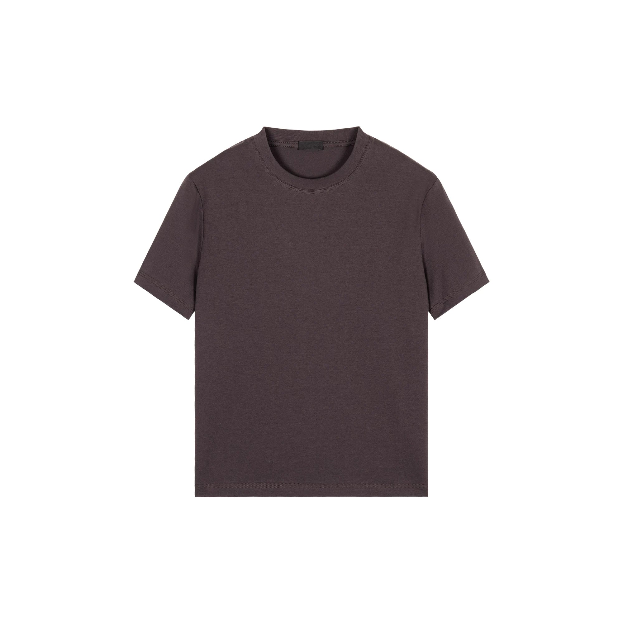 PLUS NO LOGO Retro Casual Simple Shoulder Tee