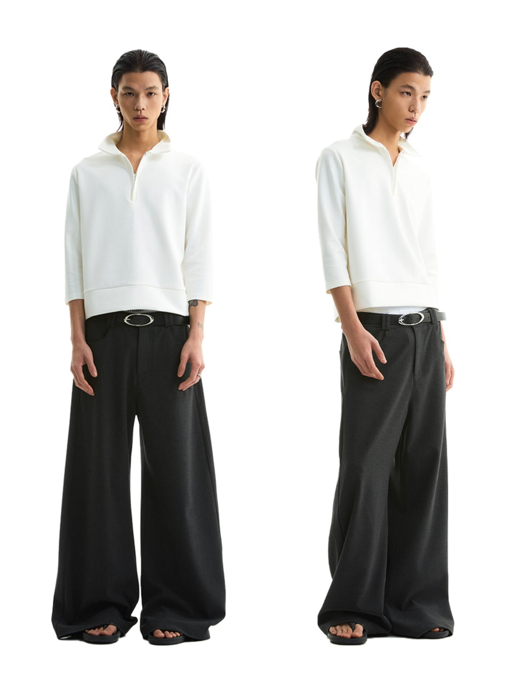 FUNKYFUN Loose Scimitar  Casual Trousers