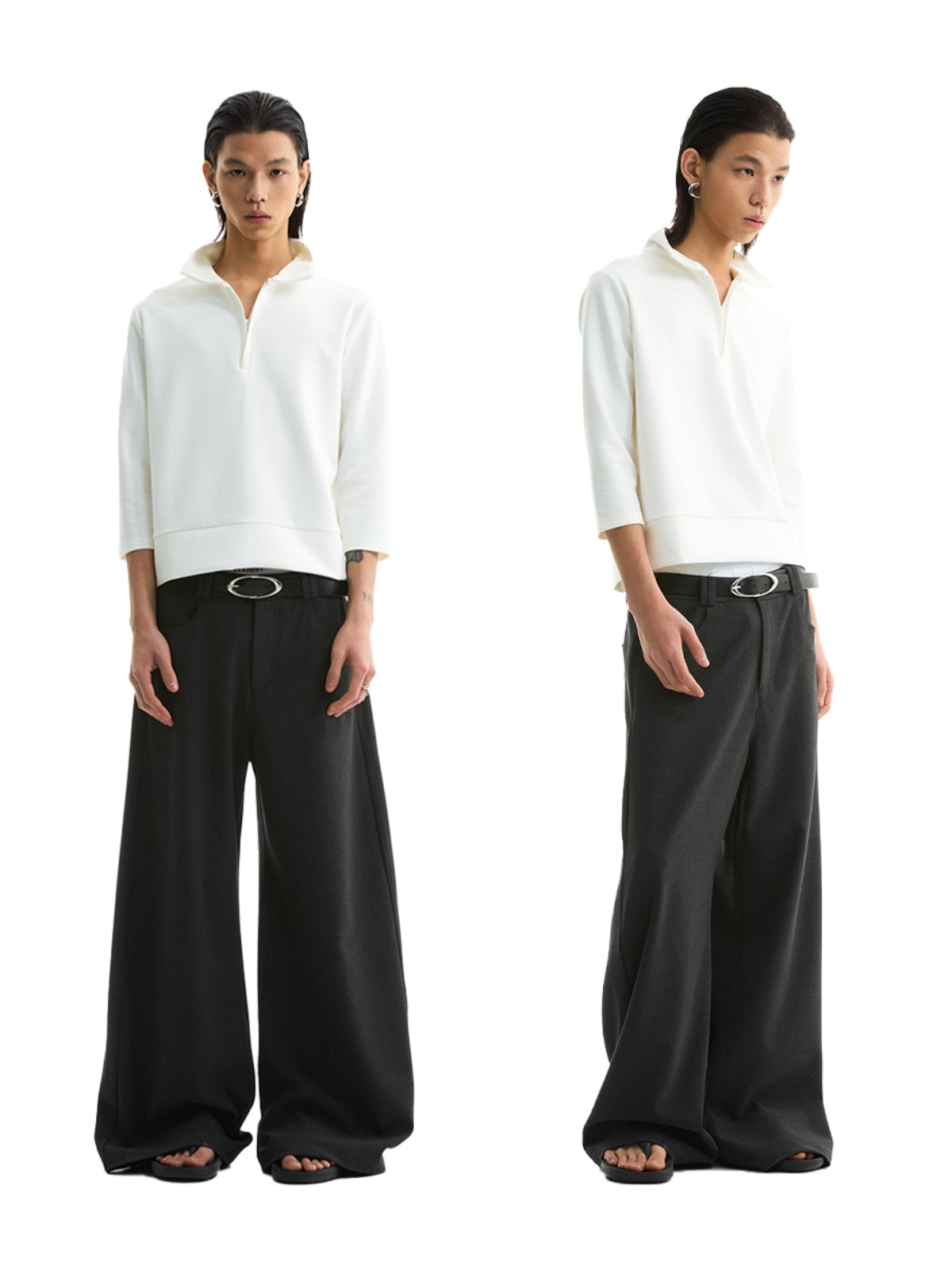FUNKYFUN Loose Scimitar  Casual Trousers