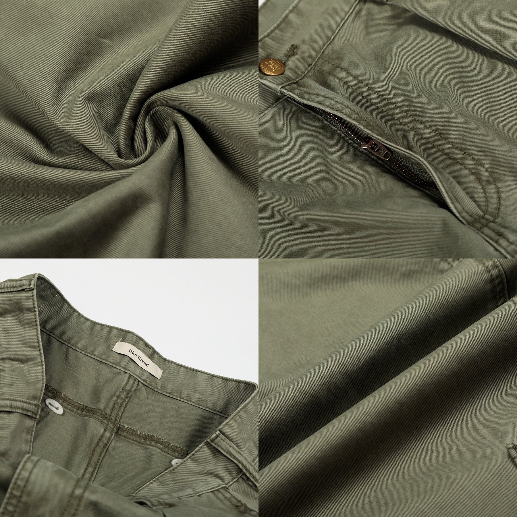 11KN Retro Multi-pocket Pleated Casual Overalls