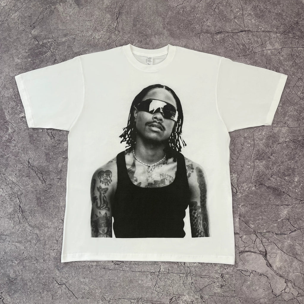 DKNT Character Print Casual Loose Tee