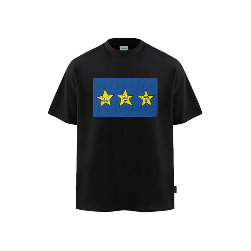 [KONOOT] 25SS (STAR) sticker embroidery BoxyFit version * 280G Tee