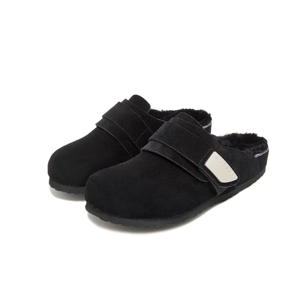 AMBSOM Leather Lazy Birkenstocks CLOGS