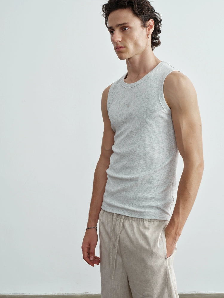 VLABMADE Embroidered Thread Stretch Training Vest