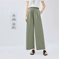 Giordano Pleated Wide-leg Elastic-waisted Capris
