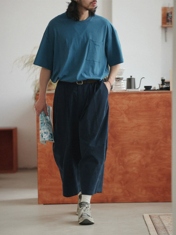 NOEARS Loose and Thin Straight Retro Eight-point Pants