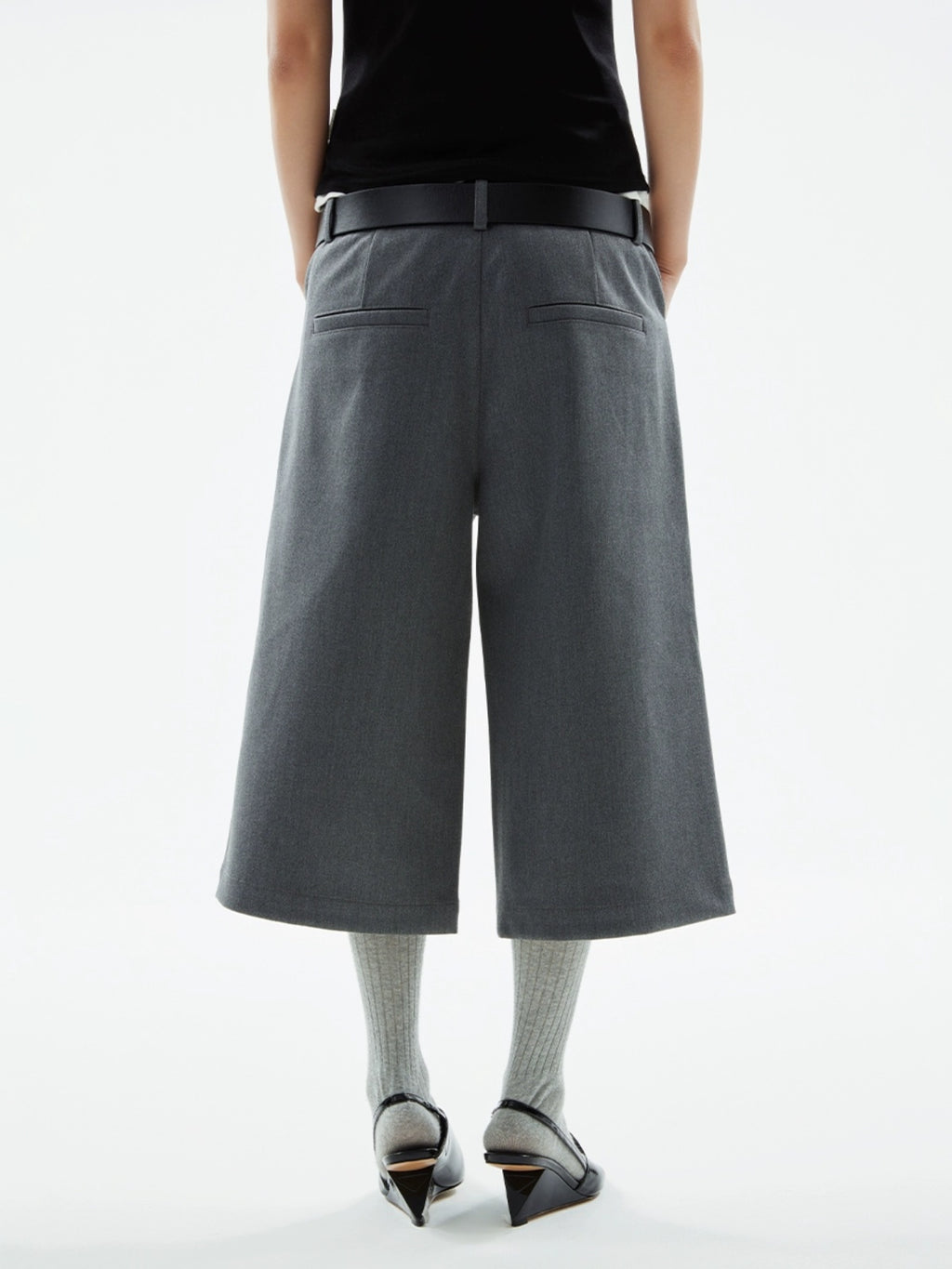 FUNKYFUN Silhouette Casual Composite Trousers Shorts