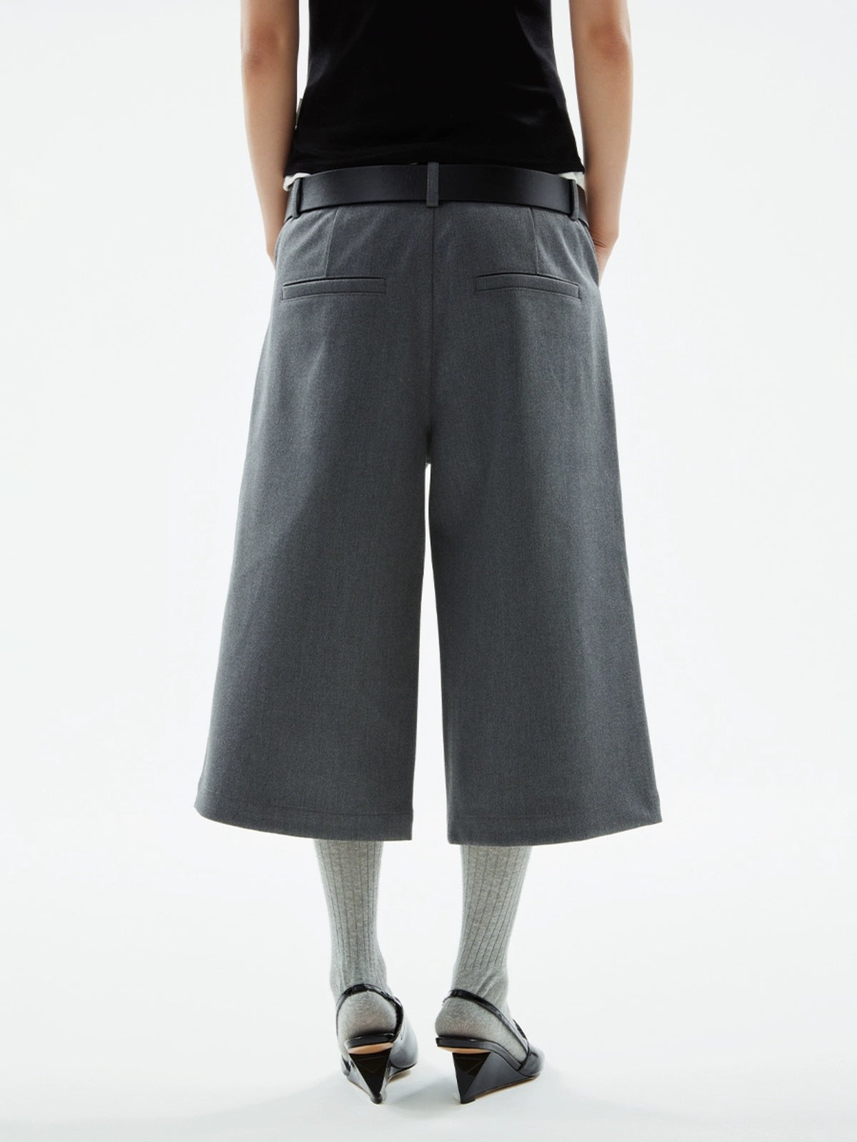 FUNKYFUN Silhouette Casual Composite Trousers Shorts