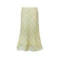 Veryrareme Low-rise Checked Chiffon Skirt