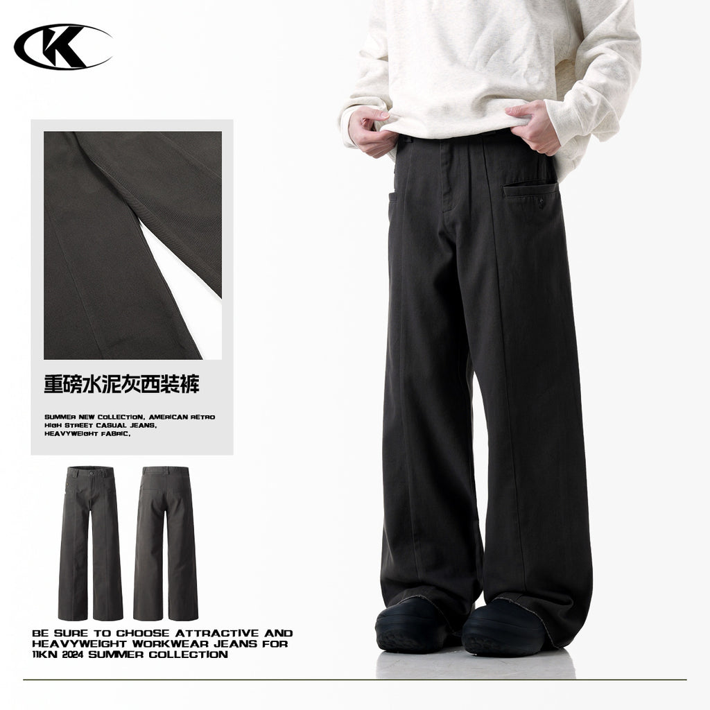 11KN cement gray suit Pants