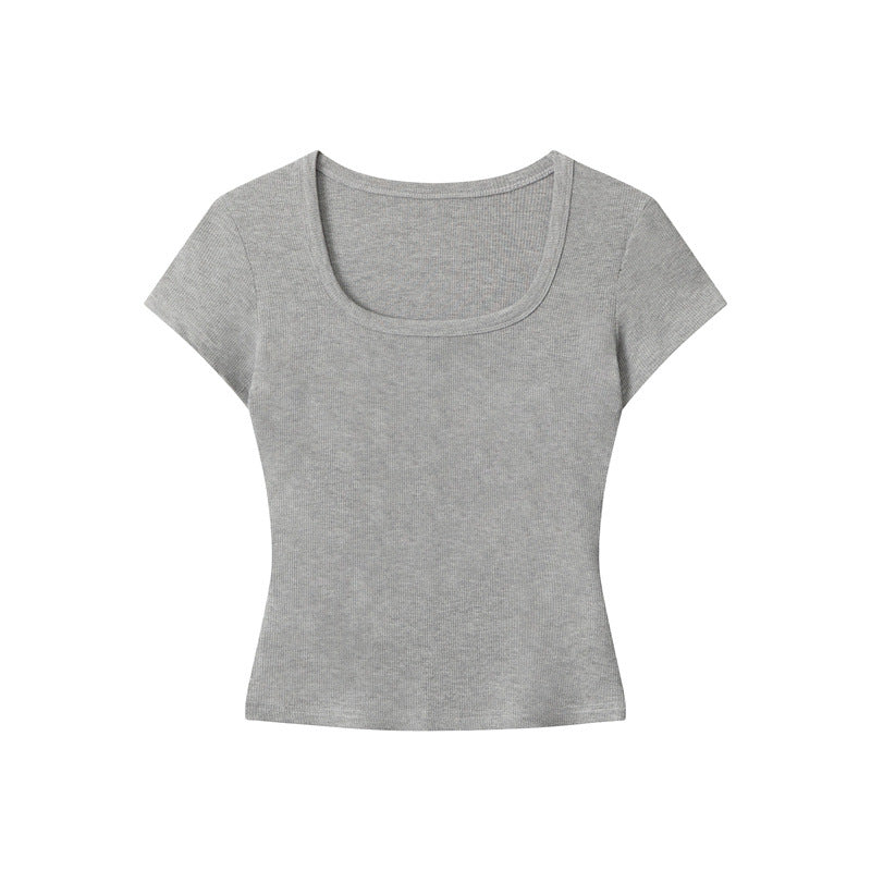 Nariele Slim Slim Slim Low U-neck Tee