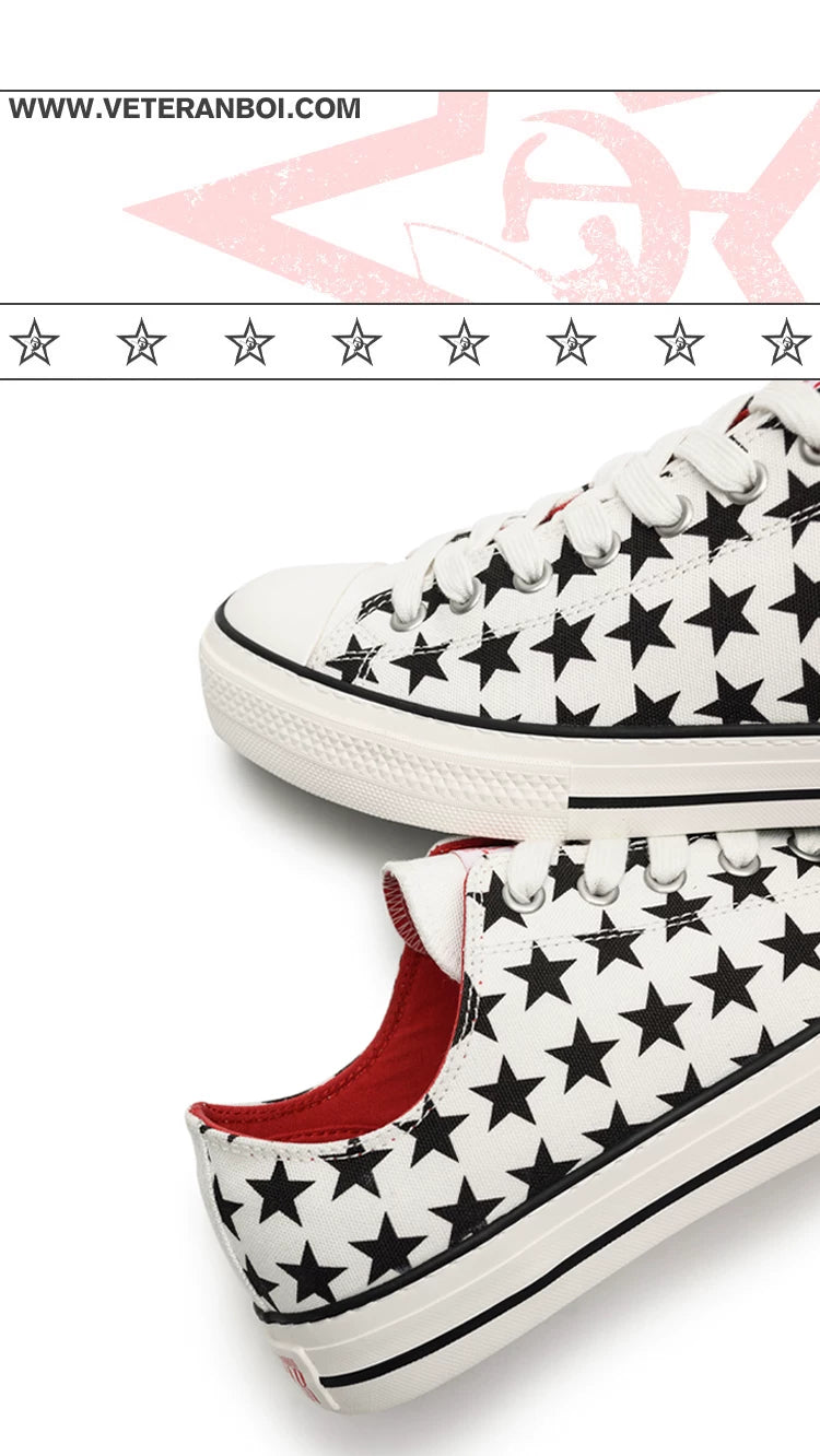 VETERANBOI STAR FULL PRINT SNEAKERS
