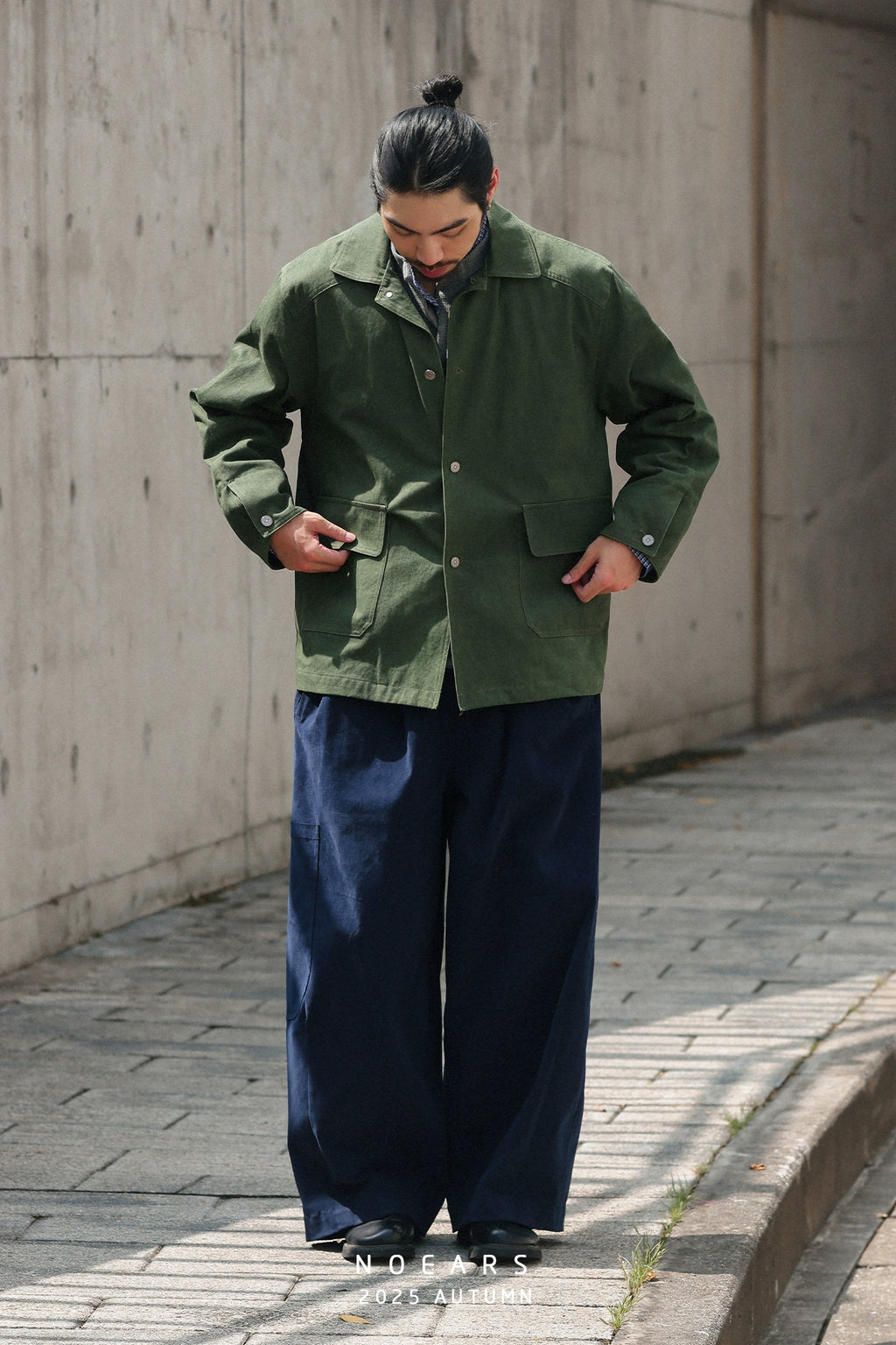NOEARS Japanese Retro Loose Casual Tooling Jacket