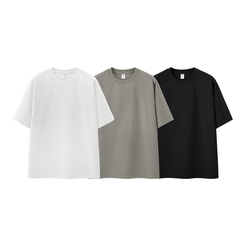 INF Boxy Splicing Short Sleeve Tee