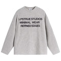 Loopsoon Monogram Print with Loose Relaxed Long Sleeves